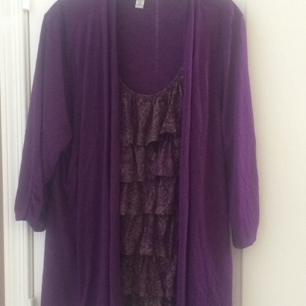 FINAL MARKDOWN 1 piece two piece look French laundry top 14